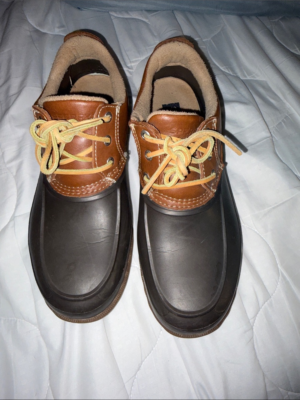 Sperry Brown and Tan Waterproof Duck Boots